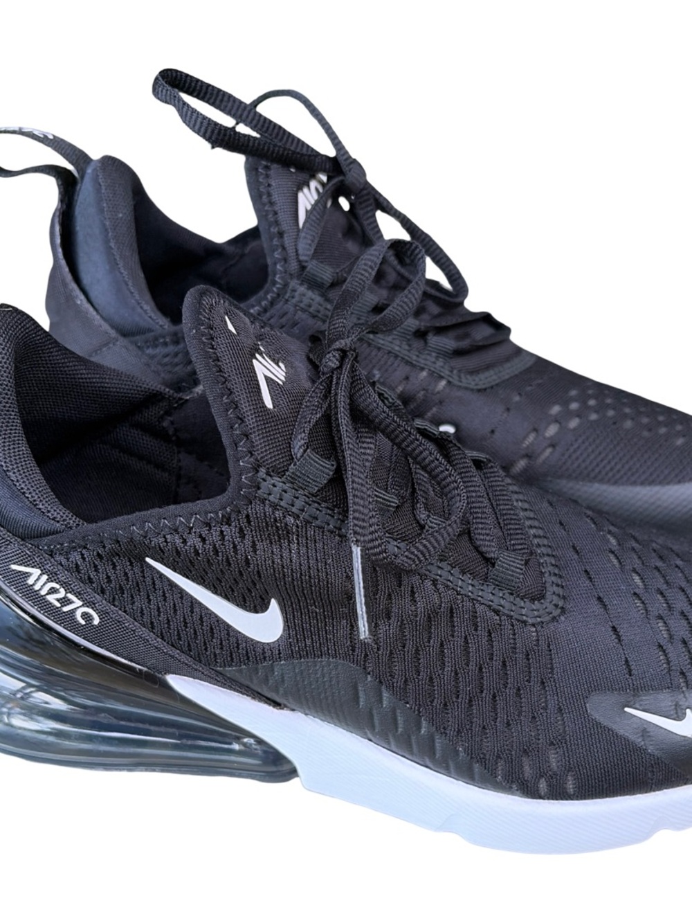 Nike Black/White Air Max 270-Style Men's Sneakers